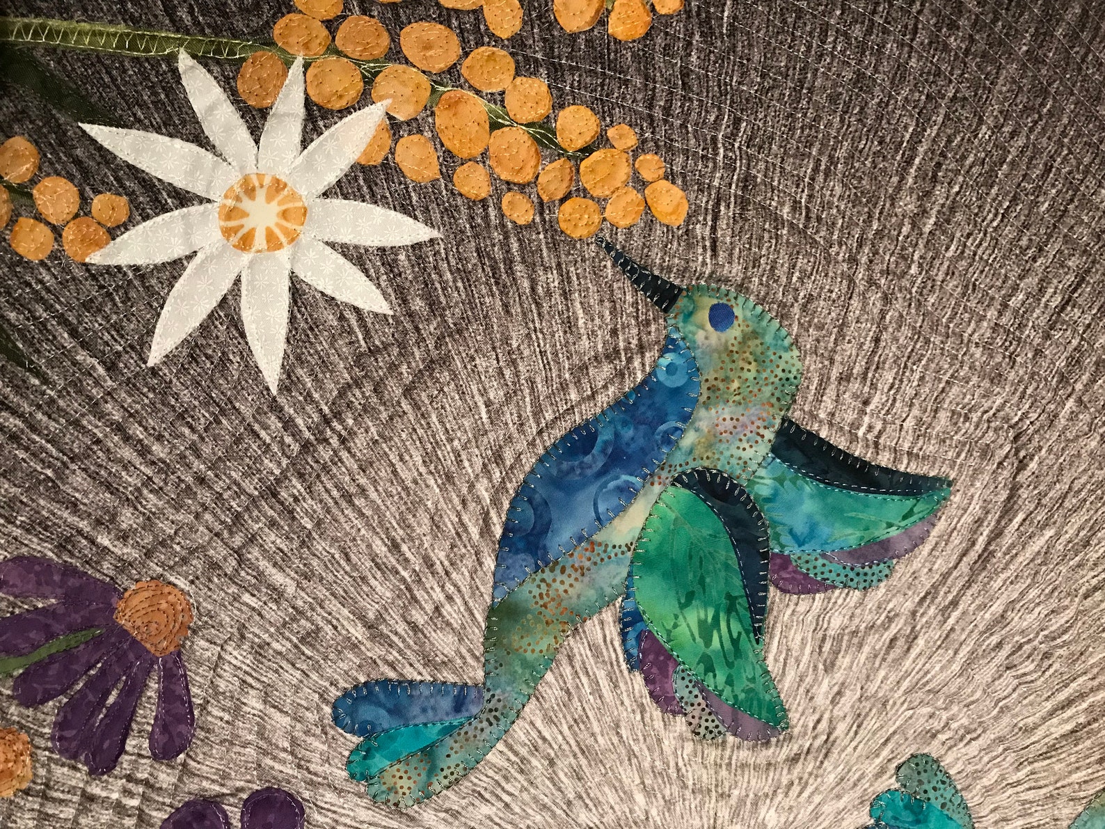 Hummingbird Garden Wall Quilt Pattern Etsy