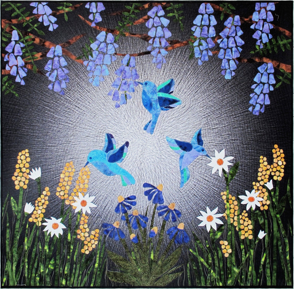 Hummingbird Garden Wall Quilt Pattern Etsy