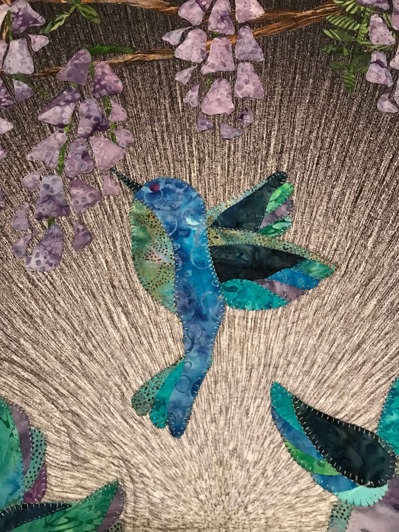 Hummingbird Garden Wall Quilt Pattern Etsy