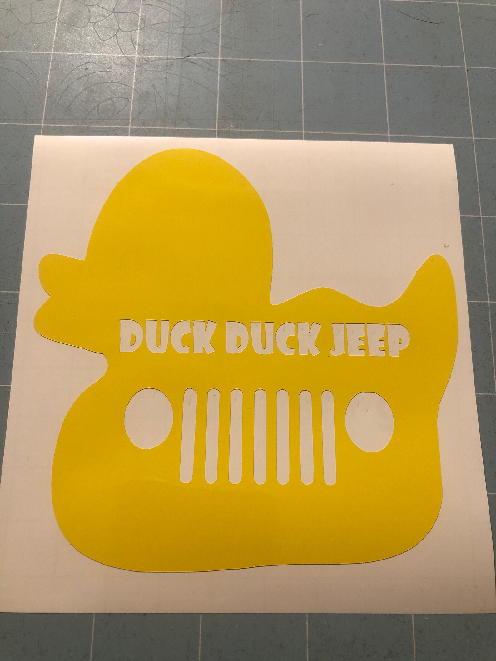 Duck Duck Jeep Vinyl Decal Etsy
