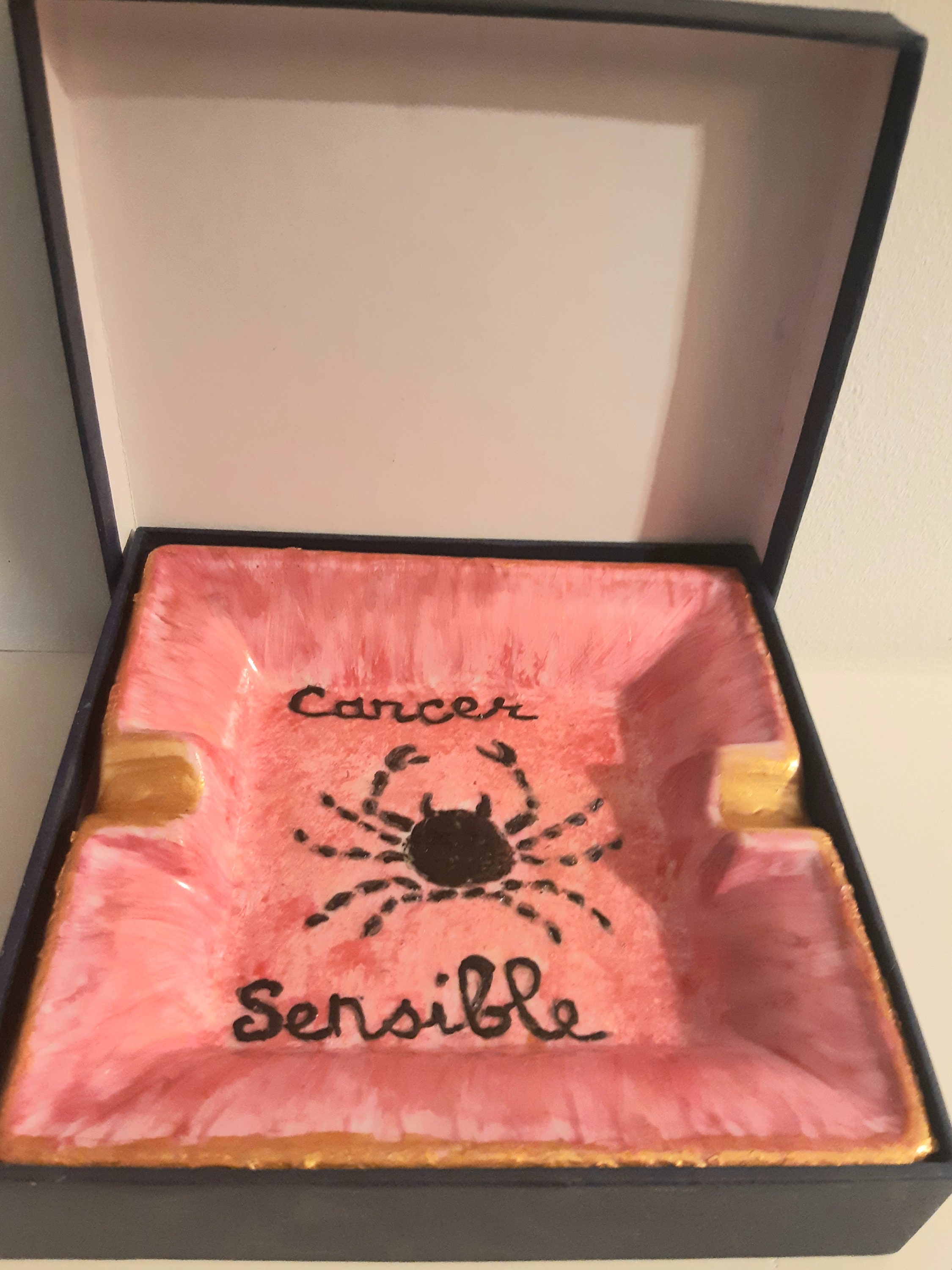 Coffret Grand Cendrier Rose