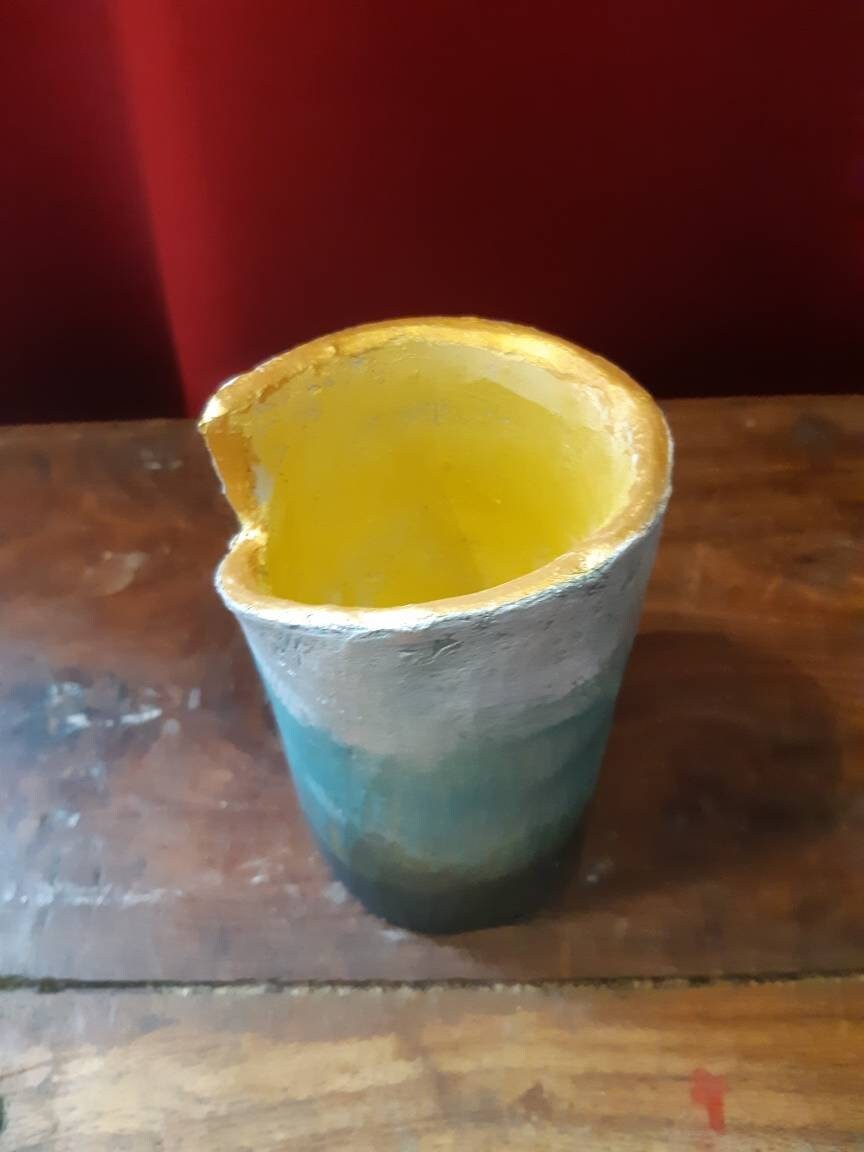 Petit Vase Nuancé de Bleu