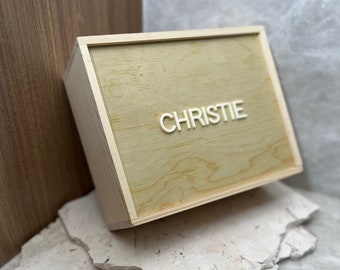 Keepsake Box | Slide on Box | Proposal Box | Baby Box