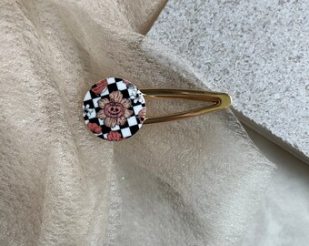 Spooky Pumpkin Flower Hair Clip