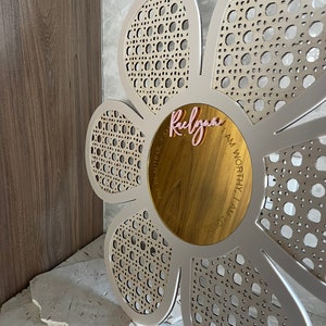 Signos de nombre personalizados / Rondas 3D / Signo de guardería / Signo de fondo de cumpleaños / Afirmaciones diarias