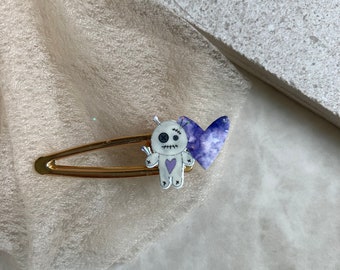 Heart Voodoo Doll Hair Clip | Barrette