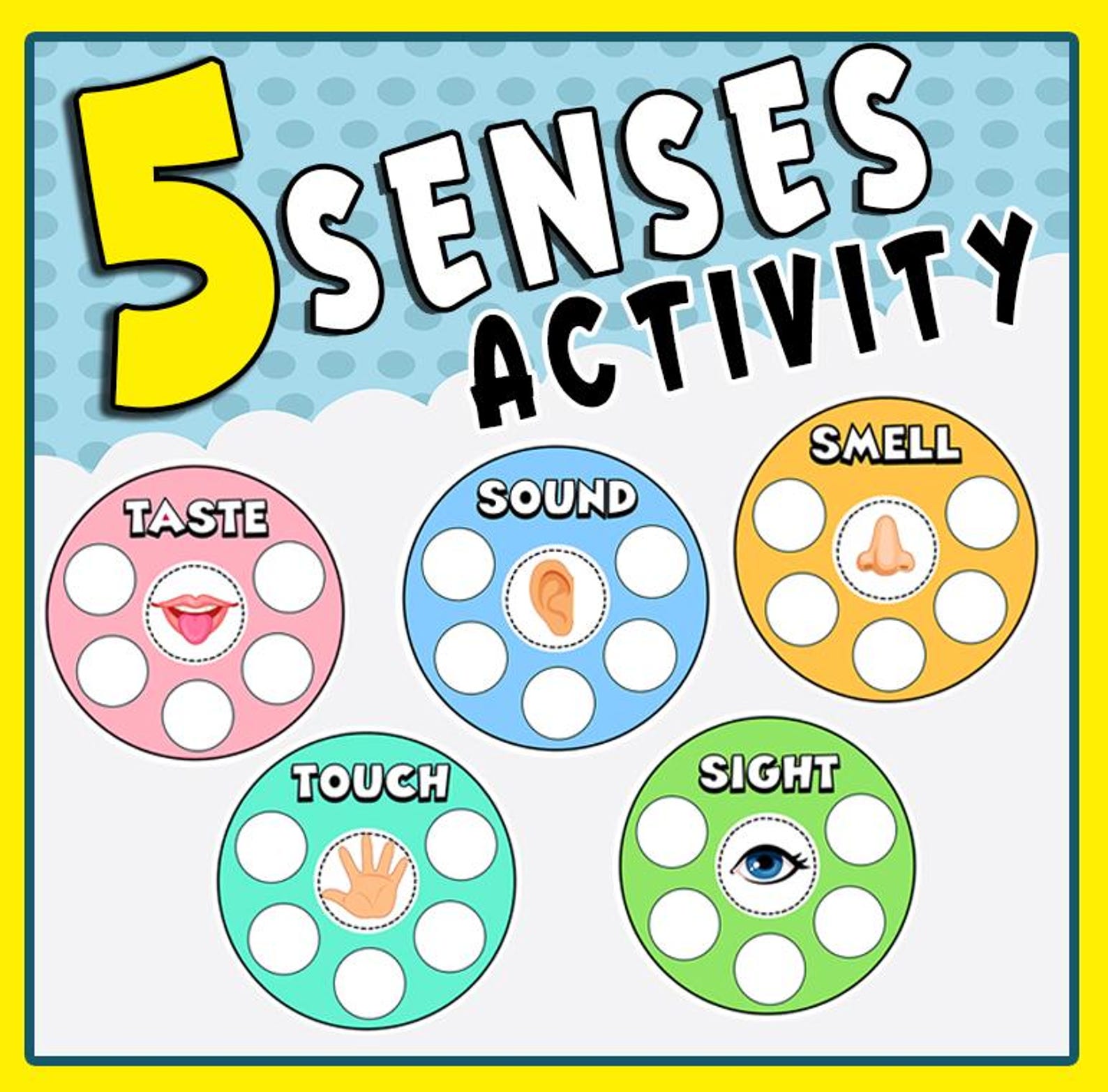 Five Senses Sorting Activity Printable, 5 Senses Sorting, Kids 5 Senses ...
