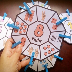 Number Sense Aktivitätskarten Zahlen 1 bis 20, Montessori Lernkarten für Zahlensinn und Korrespondenz, Printable Math Center
