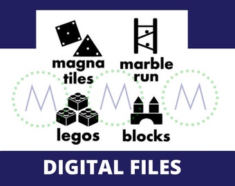 Building Toys Label SVG files. Toy Labels SVG. Toy Labels. Toy Storage Labels. Organization. Magnatiles. Blocks. Legos. Marble Run.