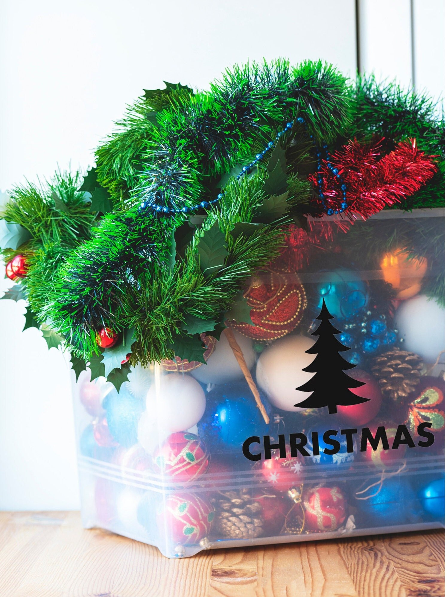 Holiday Storage Labels word Picture. Bin Labels. Holiday Etsy