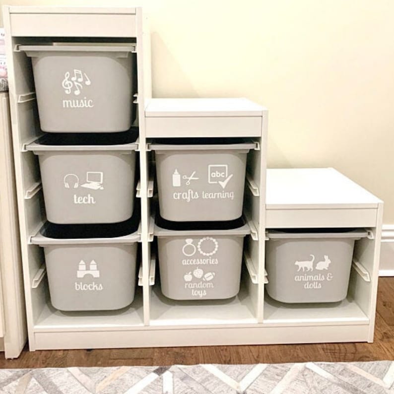 Toy Storage Labels word Picture. Toy Storage. Toy Bin Etsy