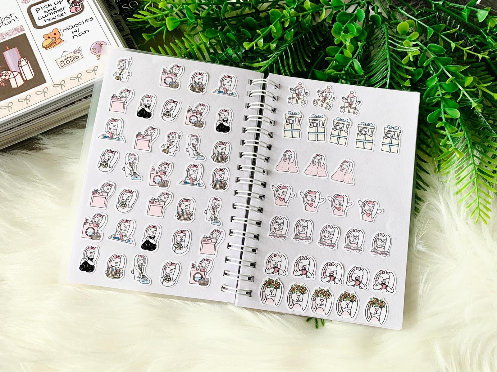 Reusable Sticker Book 5x7 Sticker Organisation Planner Stickers Witches  Brew Silicone Release Paper Sticker Album 