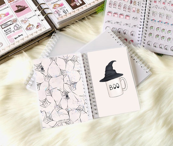 Reusable Sticker Book 5x7 Sticker Organisation Planner Stickers Witches  Brew Silicone Release Paper Sticker Album 