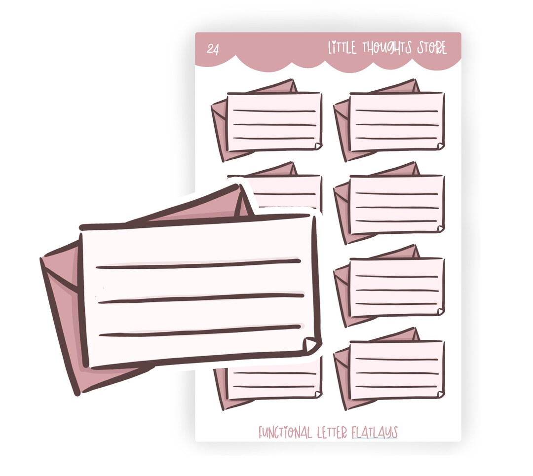 Creating Envelope Stickers Functional Envelope Doodle Stickers Planner Stickers - Etsy