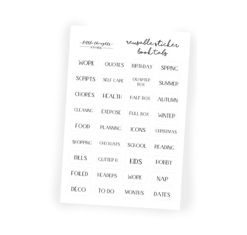 Sticker Book Tabs Reusable Sticker Book Sticker Book Etsy