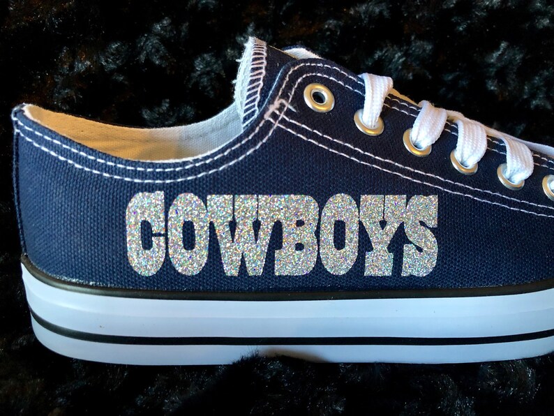Cowboys Womans Custom Shoes Etsy
