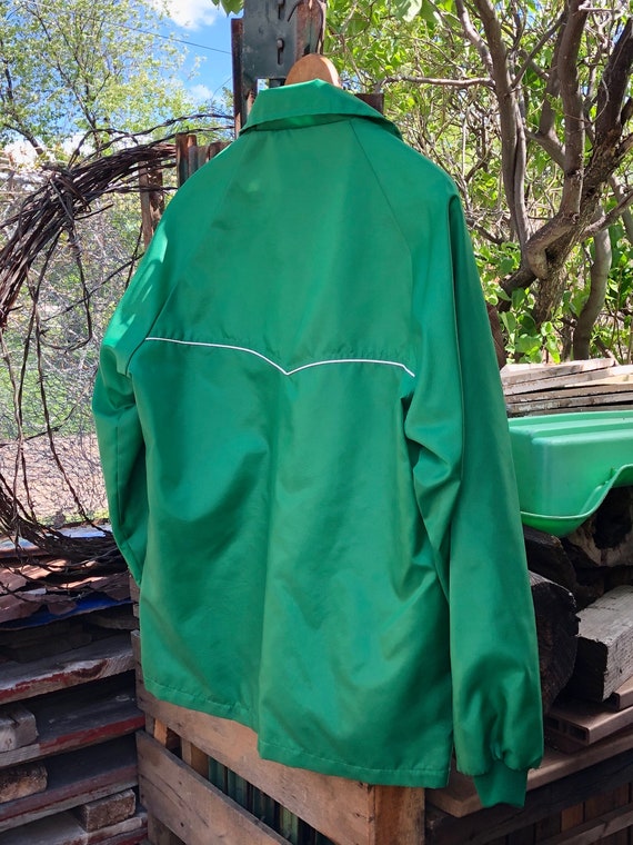 Mens Green Farmer Work Jacket Workwear Chore Wind… - image 2