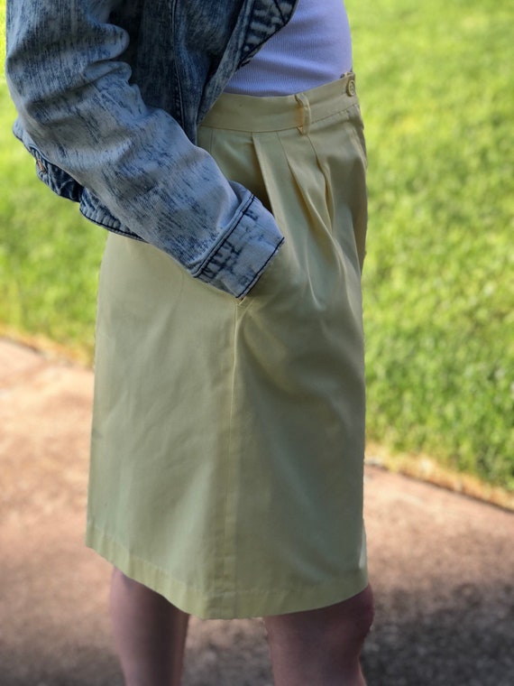 High Waisted Bermuda Culotte Midi Shorts Dress Su… - image 4