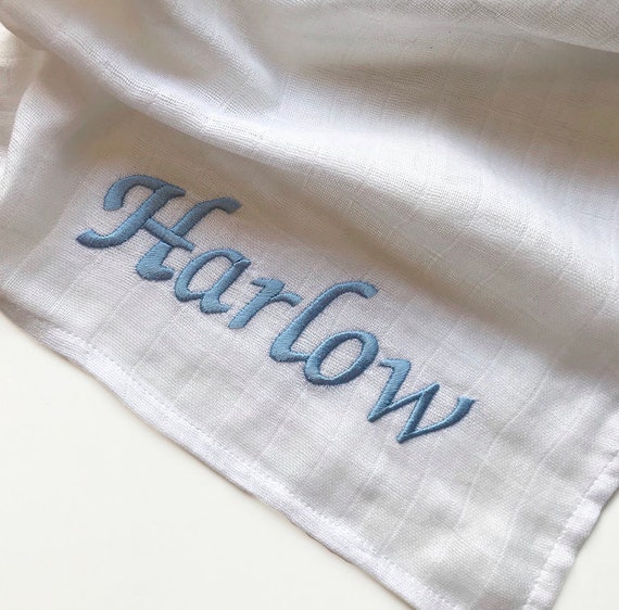 personalised muslin squares