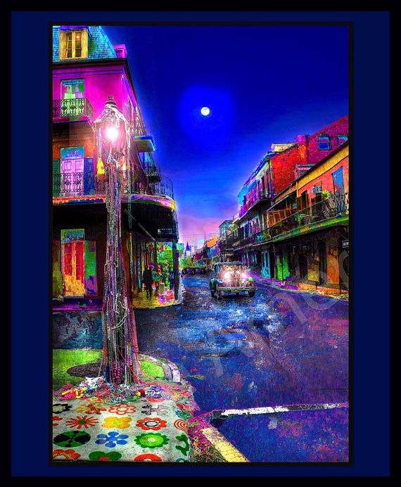 Royal Beads. French quarter, 16"x22"