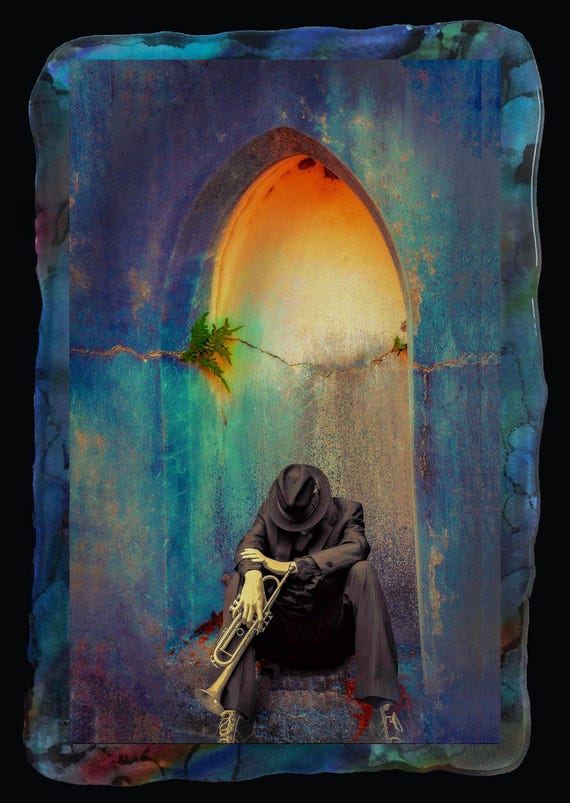 The Trumpet Man 18"x28"