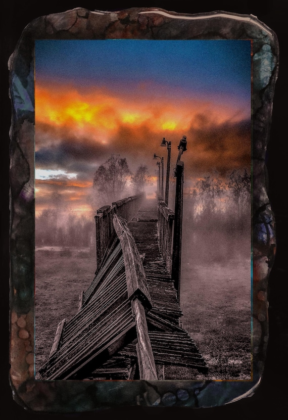 Bridge to everywhere 16"x24" framed ready to hang