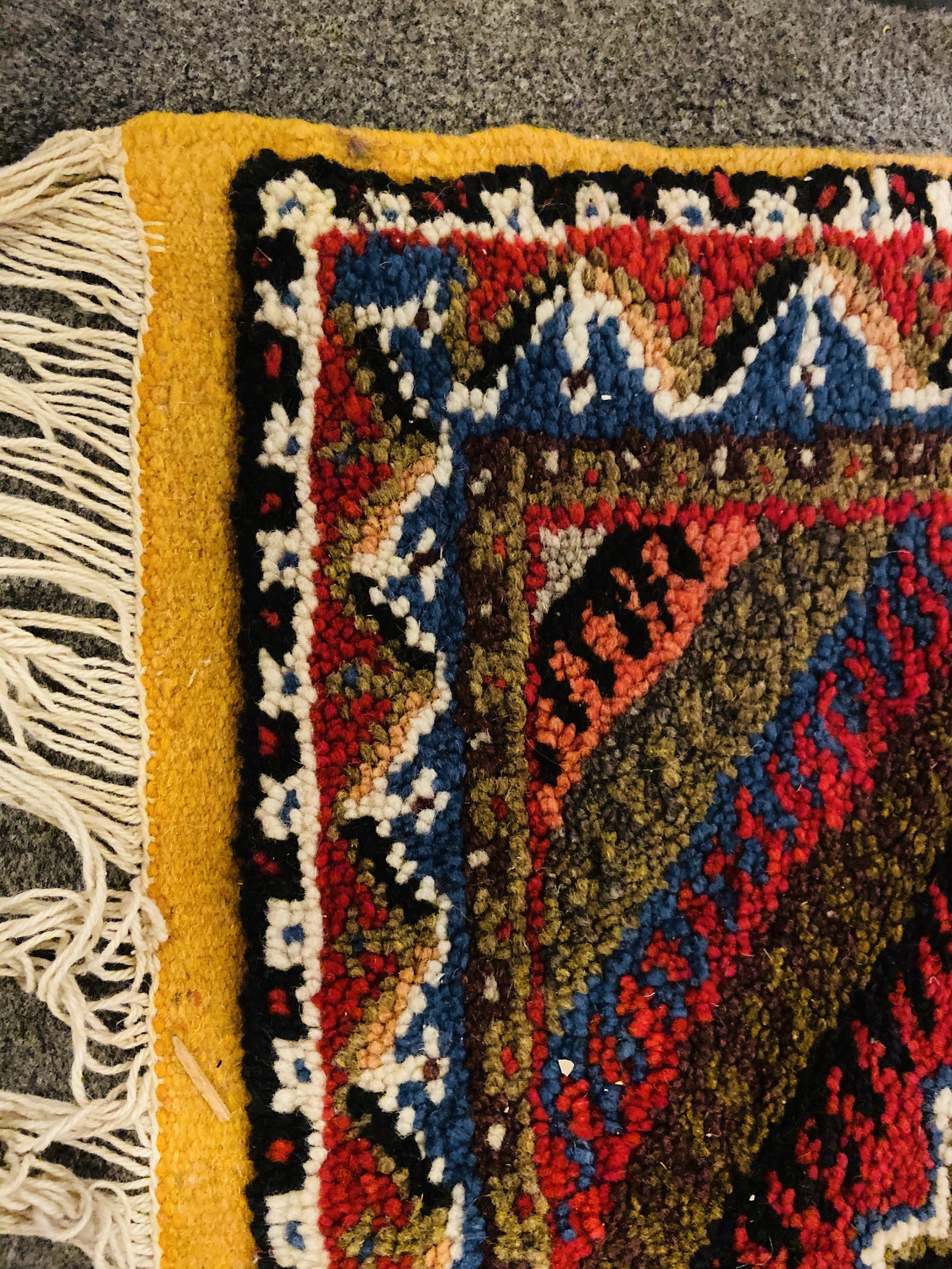 Berber Rug Medium Handwoven From Wool and Hypnotic Pattern Etsy UK