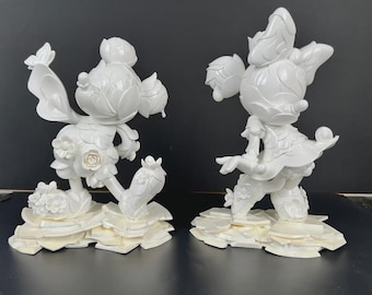 James Jean Mickey & Minnie Mouse 90th Anniversary Porcelain Statues Signed 2018