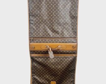 LOUIS VUITTON モノグラム ガーメント ビンテージ トラベルバッグ Vintage Louis Vuitton Leather Garment Bag, Luxury Carry-on - Etsy