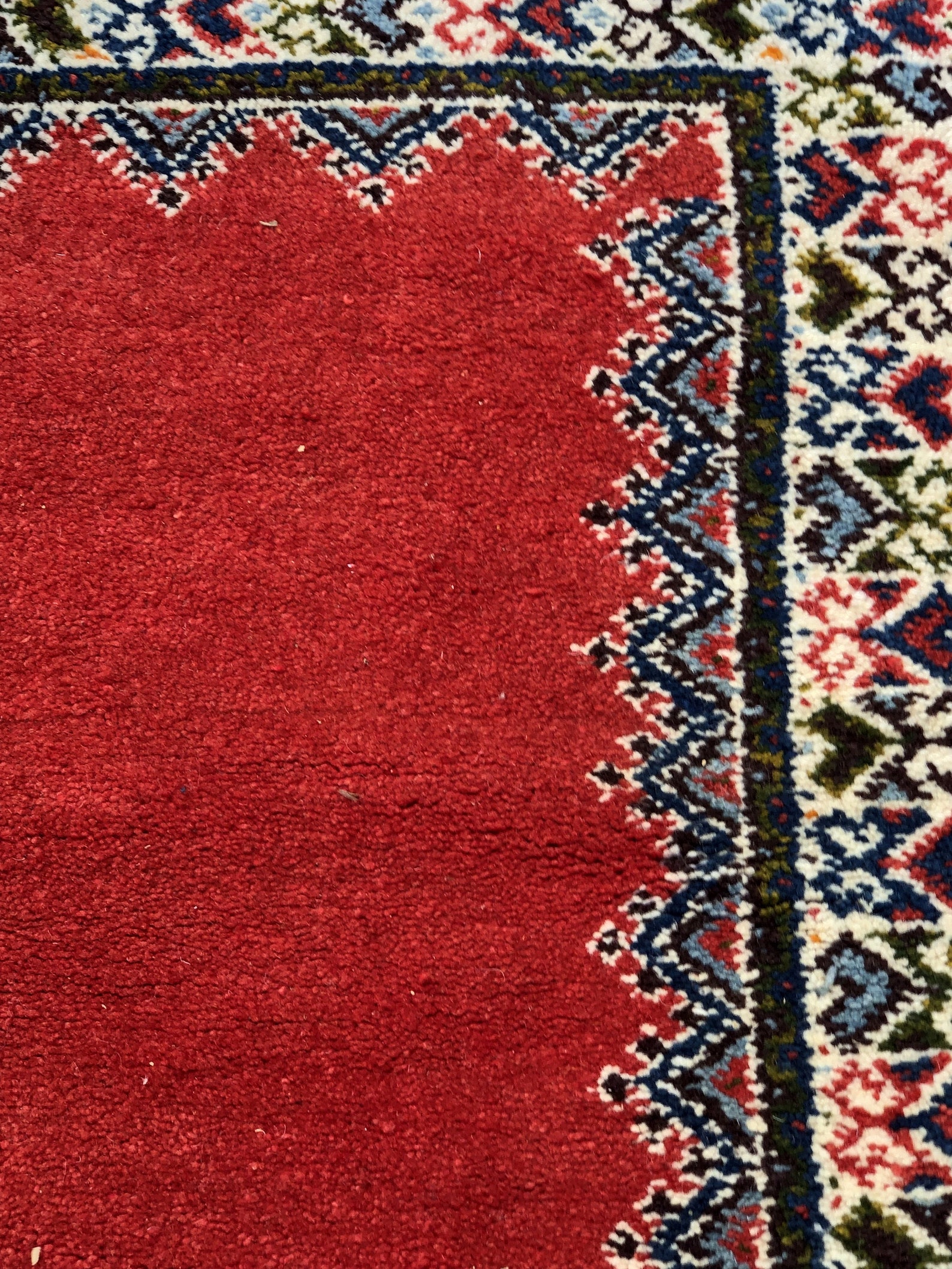 Berber Rug Multicolor Handwoven Wool With All Natural Dye Etsy