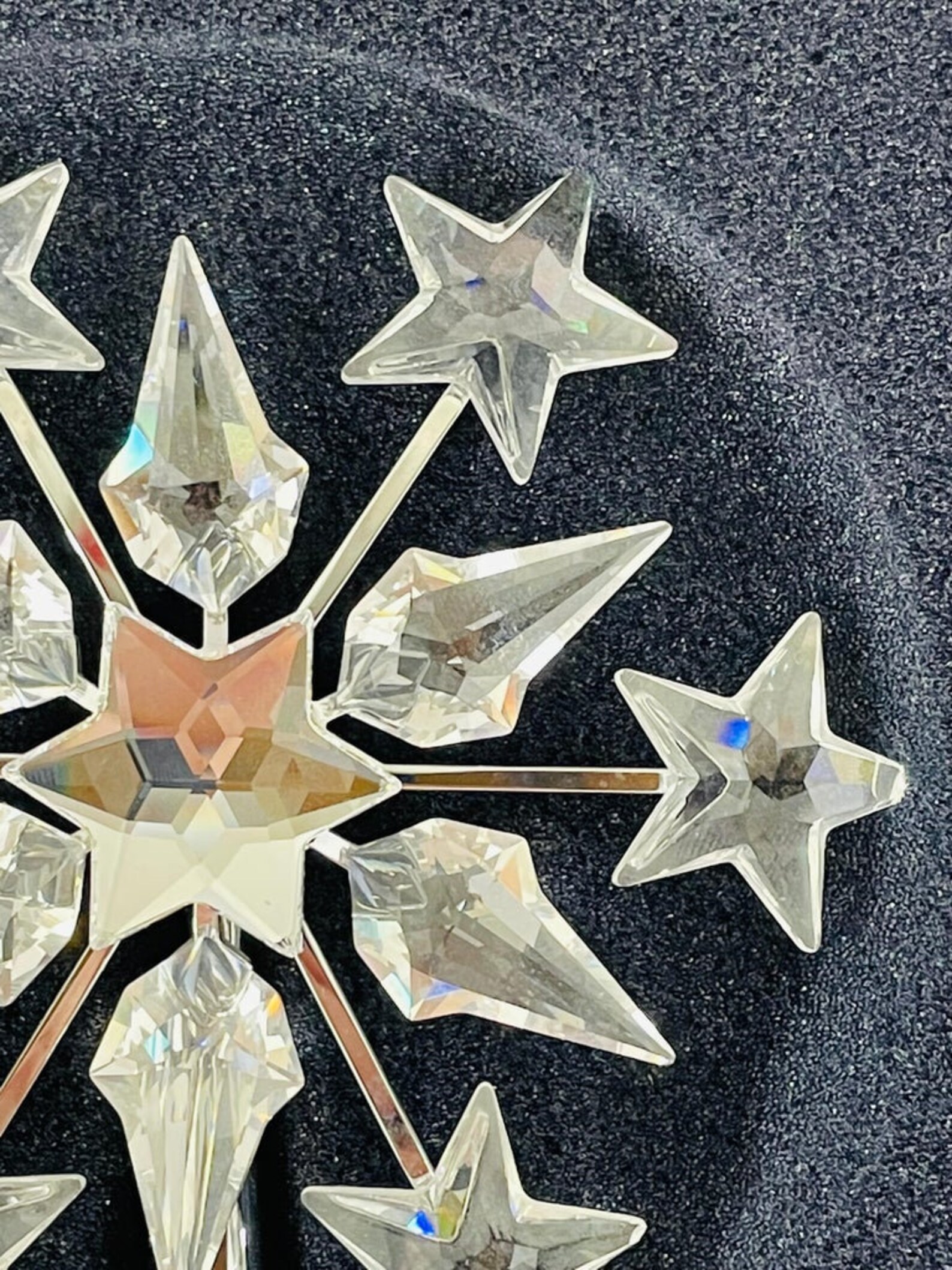 Swarovski Crystal Figurine Christmas Tree Topper Set Retired Etsy