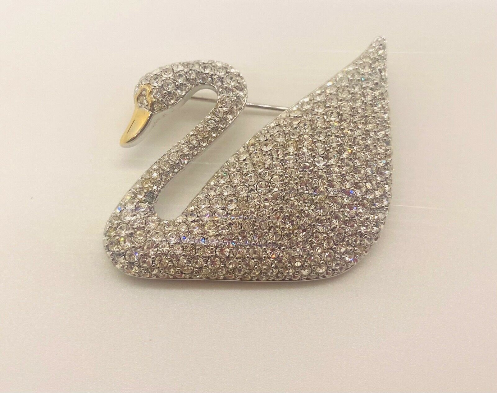 Swarovski swan pin sale