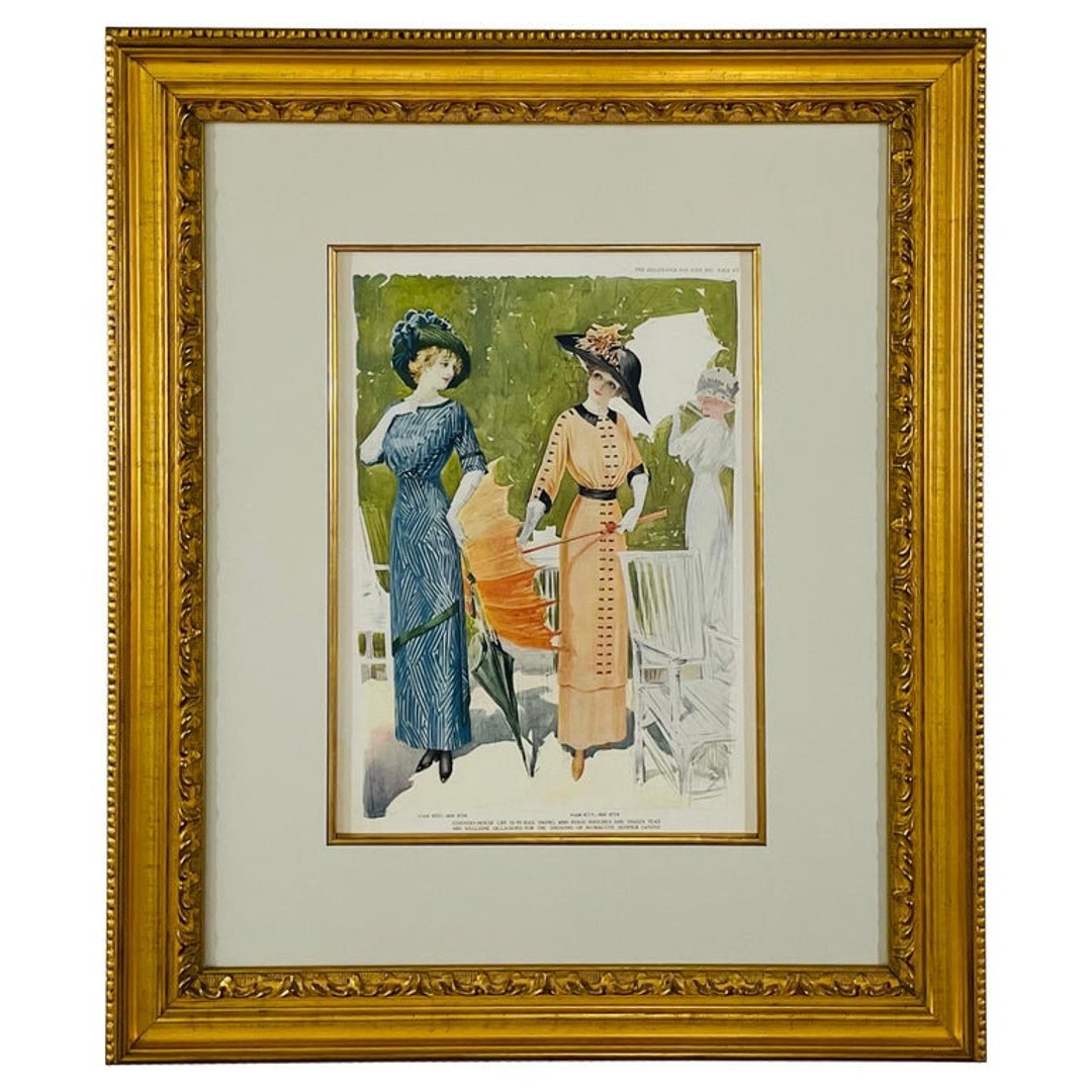 1900's Delineator Magazine Models' Page Framed and Matted - Etsy