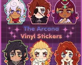 The Arcana Game Stickers