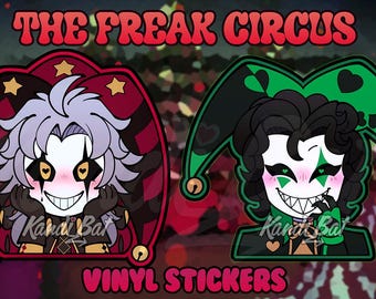 The Freak Circus Vinyl Stickers