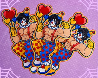 Clown Flex Sticker (Holo or Matte)