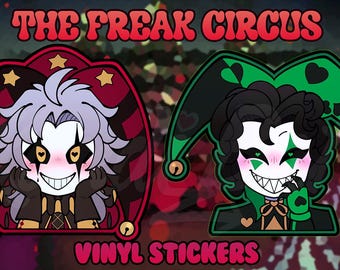The Freak Circus Vinyl Stickers