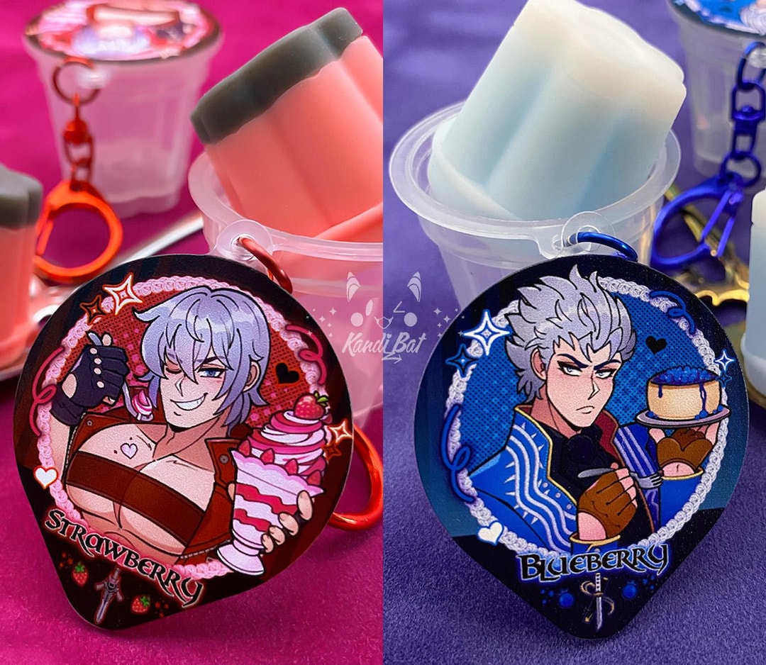 DMC Dante and Vergil Pudding Keychains - Etsy