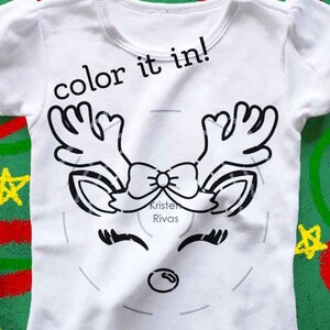 Download Coloring Book Reindeer Unicorn Svg Reindeer Svg Reindeer Etsy