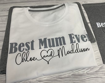 Personalised Mother's Day Pyjamas, Mummy Pyjamas, Mother's Day Gift, Gift For Mum, First Mothers Day, Mum Birthday Gift, Birthday Gift