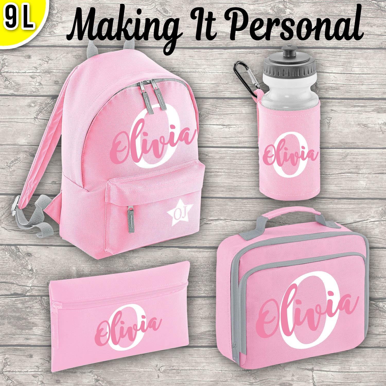 Personalised MINI 9L Kids Backpack Lunch Bag Water Bottle and Etsy