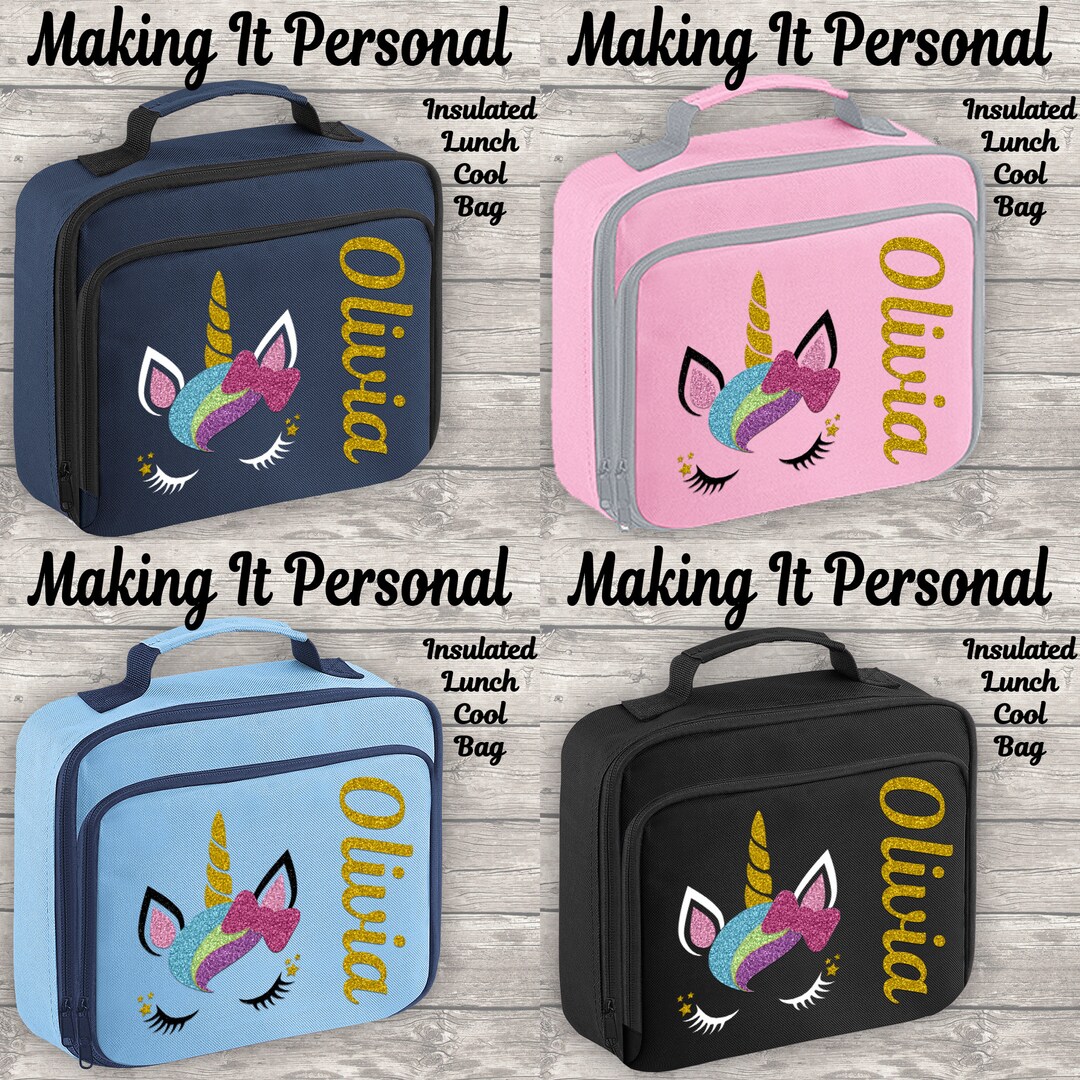 Personalised Unicorn Lunch Bag Cool Bag Lunch Box Fully Etsy
