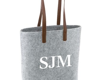 Customisable felt tote bag sales