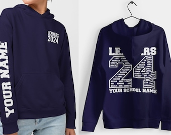 Leavers Hoodie Schools, Colleges & Universities Clubs Matching Hoodies Class Of 2024