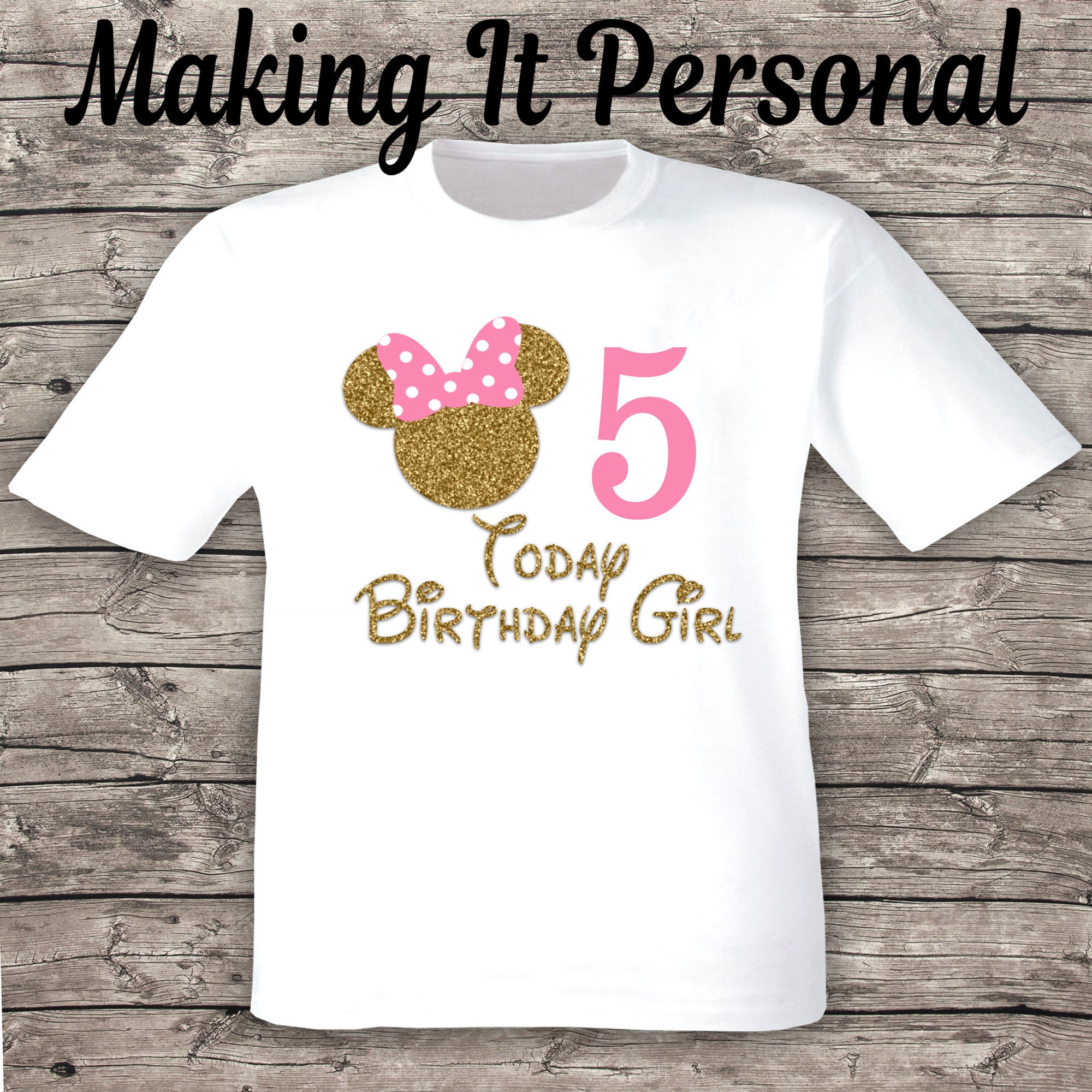 Minnie Mouse Inspired Birthday T-shirt 