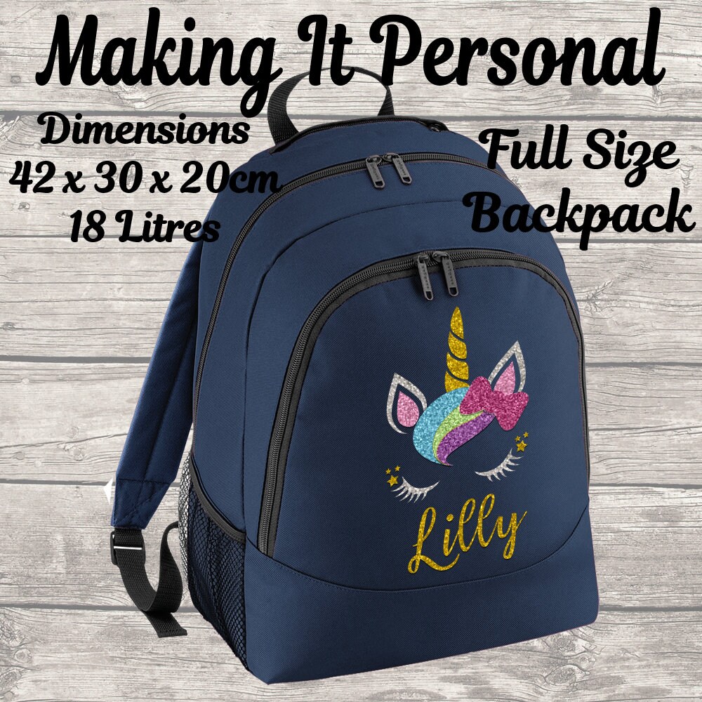 full size unicorn backpack