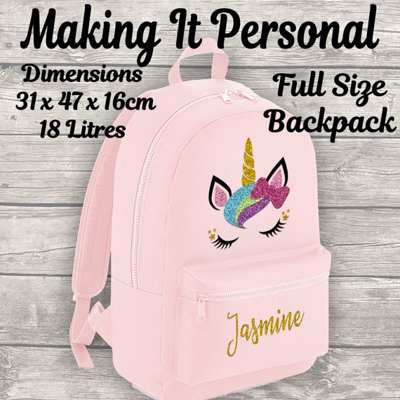full size unicorn backpack