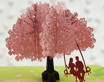 Carte pop-up 3D Couple amoureux
