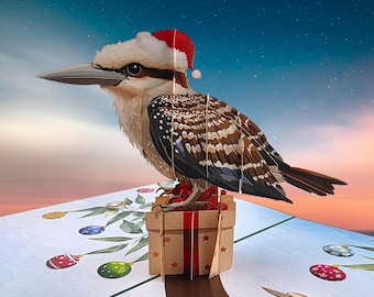 Kookaburra Christmas Pop Up Card