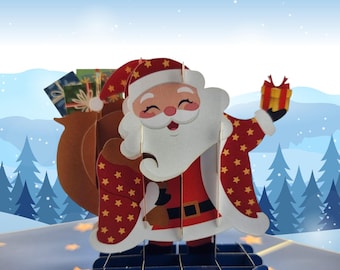 Christmas Santa Pop Up Card